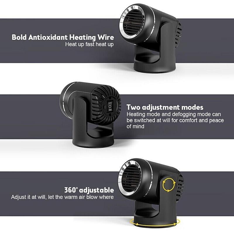 130W Car Heater Portable Windshield Defroster Heater 12v Windshield Defogger and Defroster 2025 - $24.99 –P3