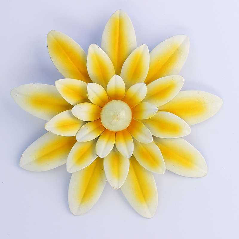 1 kpl metallikukkia seinäkoristelu kukka seinäveistos, käsinmaalattu kukkaveistos, metalliseinä taide ripustettava seinäsisustus sisätiloihin kotitoimistoon kylpyhuone keittiö makuuhuone olohuone 2026 - $11.49 –P4