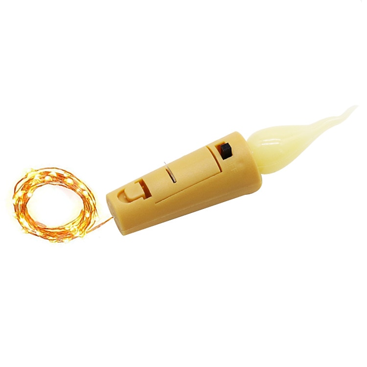 2m 20leds kaars wijnfles lichtslinger wijnfles vlam kurk lamp diy party bruiloft valentijnsdag guirlande 2025 - $7.99 –P10