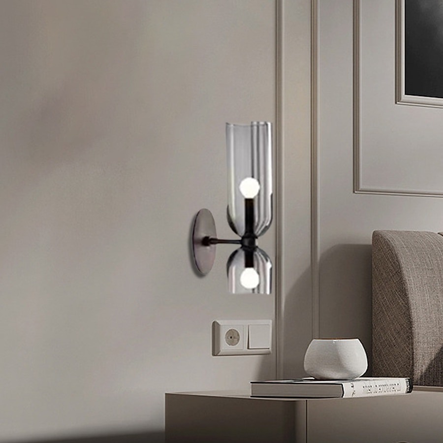 Lightinthebox lampada da parete a led vetro bianco caldo 24 cm moderna lampada da parete a led sfondo soggiorno camera da letto comodino applique da parete per interni illuminazione sconce 1 pz del 2025 a $165.99 –P7