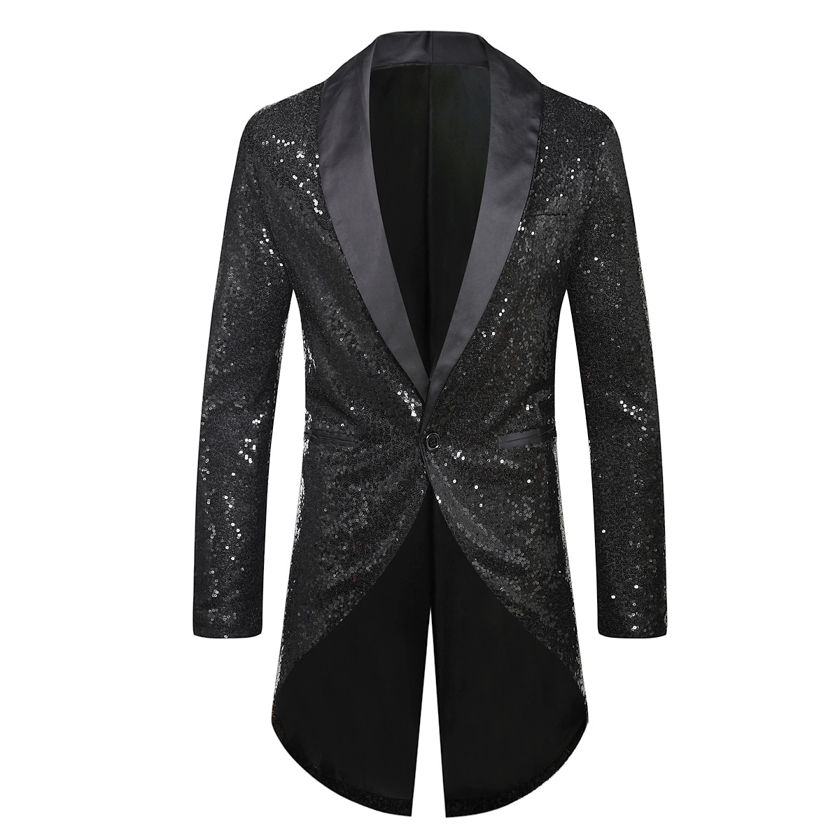 Retro / vintage 1980erne Jakke ملابس السهرة للرجال tailcoat Disk Paljetter Herre Halloween Karneval Maskerade Fest Fest / aften Stadie Voksne Frakk 2025 - $56.99 –P10