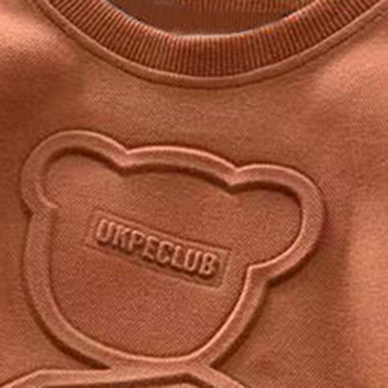 Barn Pojkar Tröja Björn Bokstav Långärmad Crewneck Vår Höst Mode Häftig Dagligen Bomull Utomhus Ledigt 2025 - $11.49 –P9