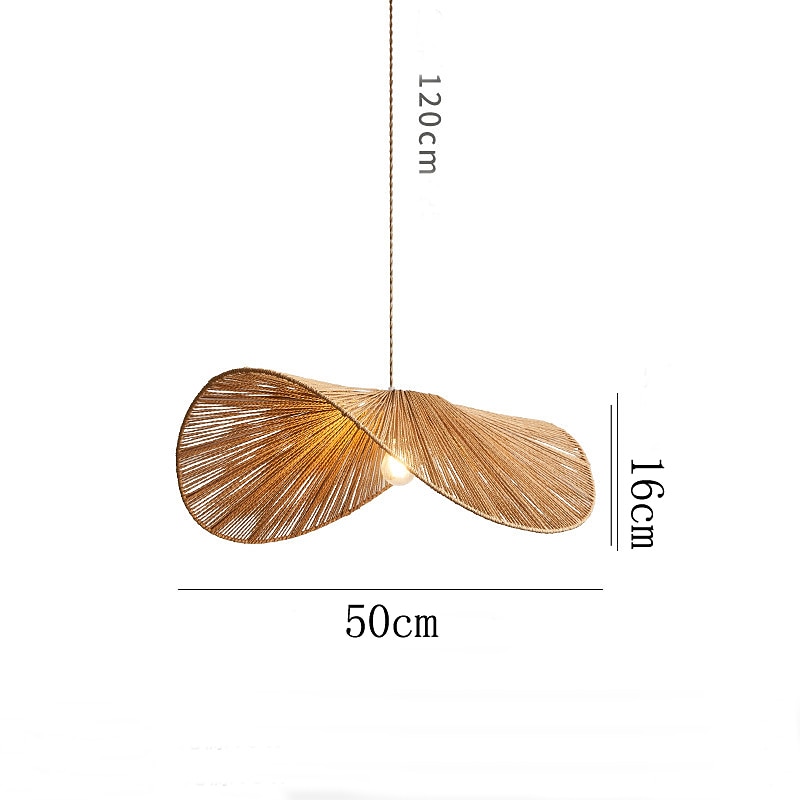 Traditional Bamboo Pendant Lamp Creative Handmade Pendant Light 50cm Retro Bamboo Suspension Lamp Woven Hanging Lamp Wicker Lampshade Hanging Light Fixture for Dining Table,Restaurant 110-240V 2025 - $279.99 –P5