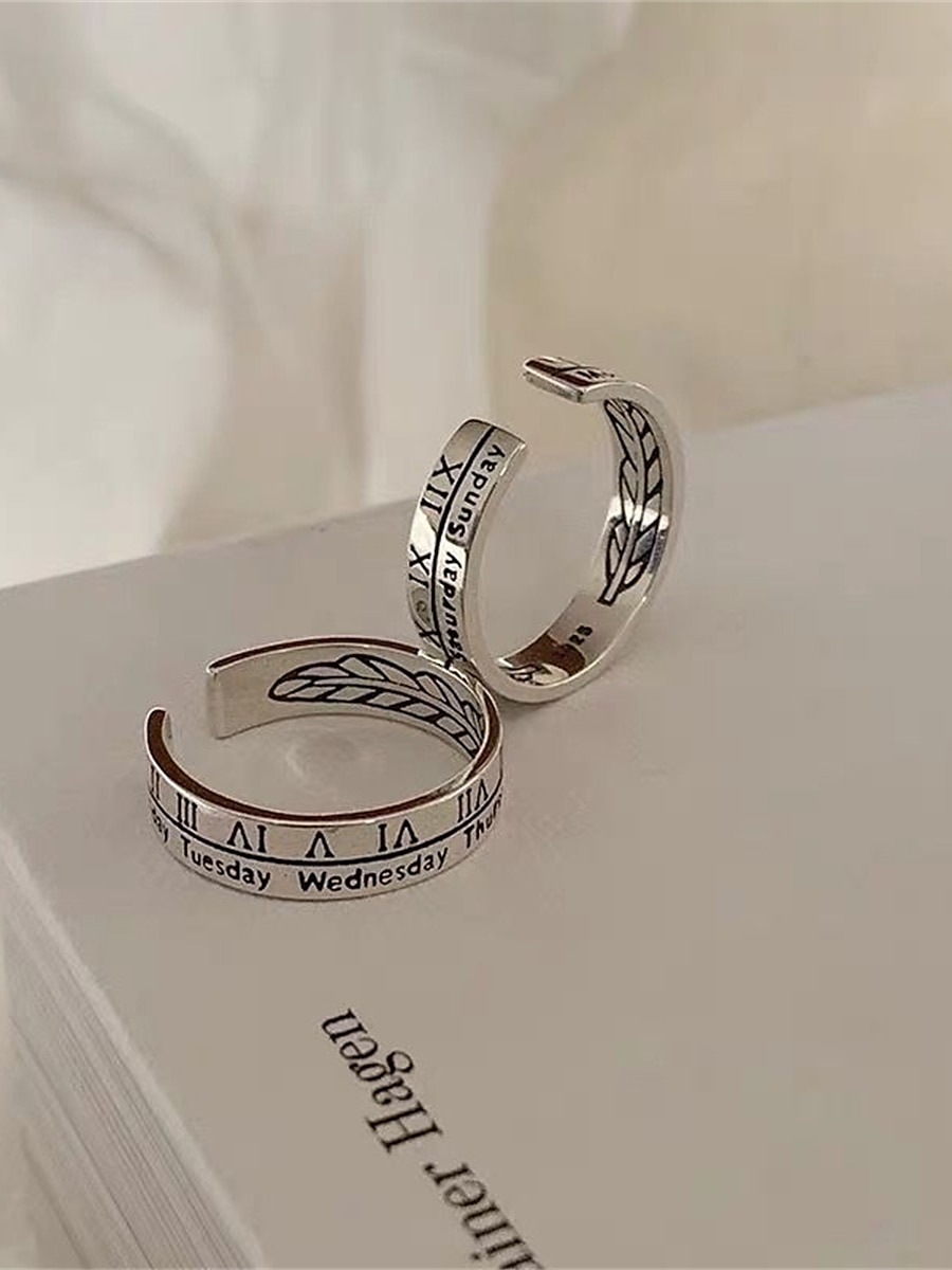 Damen Ringe Modisch Outdoor Buchstabe Ring 2025 - $7.49 –P7