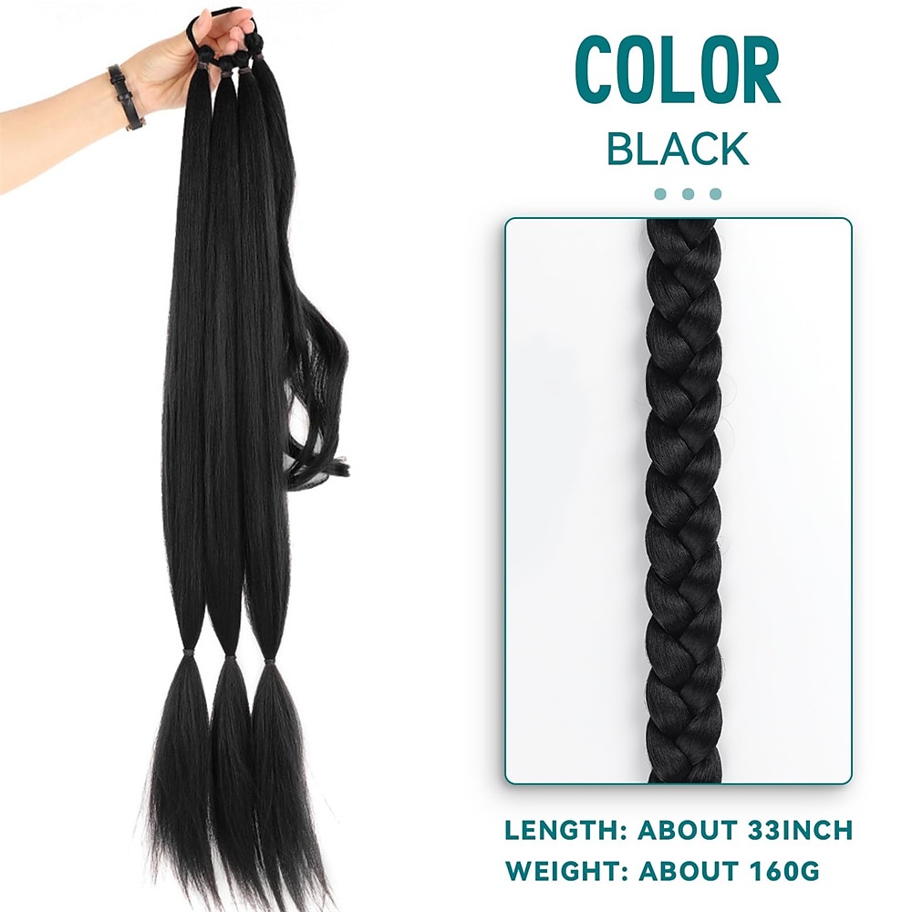 lang gevlochten paardenstaartverlenging met steil haar wikkel rond paardenstaart hair extensions met haarband zacht gezond synthetisch haar stuk voor vrouwen meisjes dagelijks 2026 - $16.49 –P3