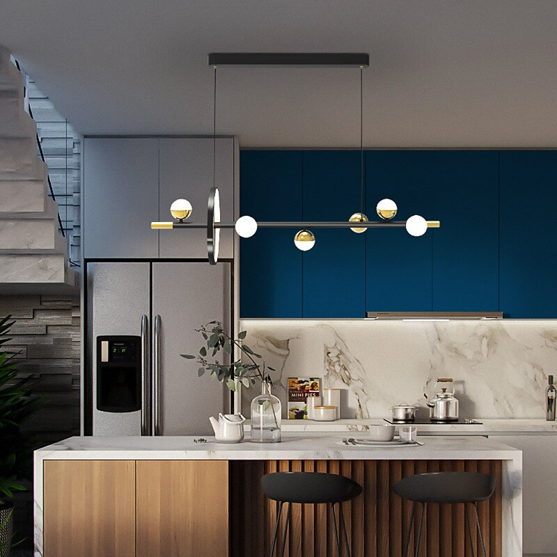 Ceiling Pendant Light Globe Design Modern Pendant Light for Dining Room Kitchen Restaurant Bar Creative Golden Lighting Fixtures Nordic Line Hanging Ceiling Lamp 110-240V 2025 - $649.99 –P3