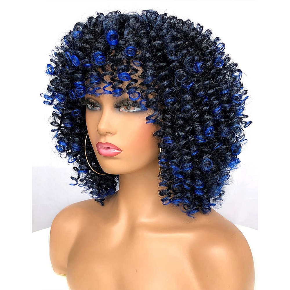 perruque afro bouclée avec une frange perruques courtes crépus bouclés pour les femmes noires fibre synthétique cheveux doux perruque afro courte bouclée de 2025 ? $20.99 –P8