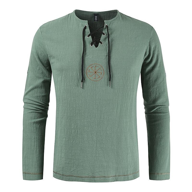 Középkori Reneszánsz 17. század Közepes hossz Blúz / Ing Szerepjáték Jelmezek Vámpírok Kalóz Lovag Viking Zsinór Hímzés Jelmez Férfi Kalóz Fantasy Mindszentek napja Álarcos mulatság Alkalmi / Napi 2026 - $25.99 –P11