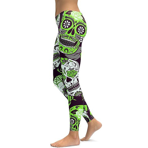 Retro Antiguo Punk y gótico Años 70 Polainas Pantalones de entrenamiento Calavera Cráneos Mujer Víspera de Todos los Santos Carnaval Mascarada Fiesta / Noche Despedida de Soltera Adulto Pantalones 2025 - $14.99 –P7