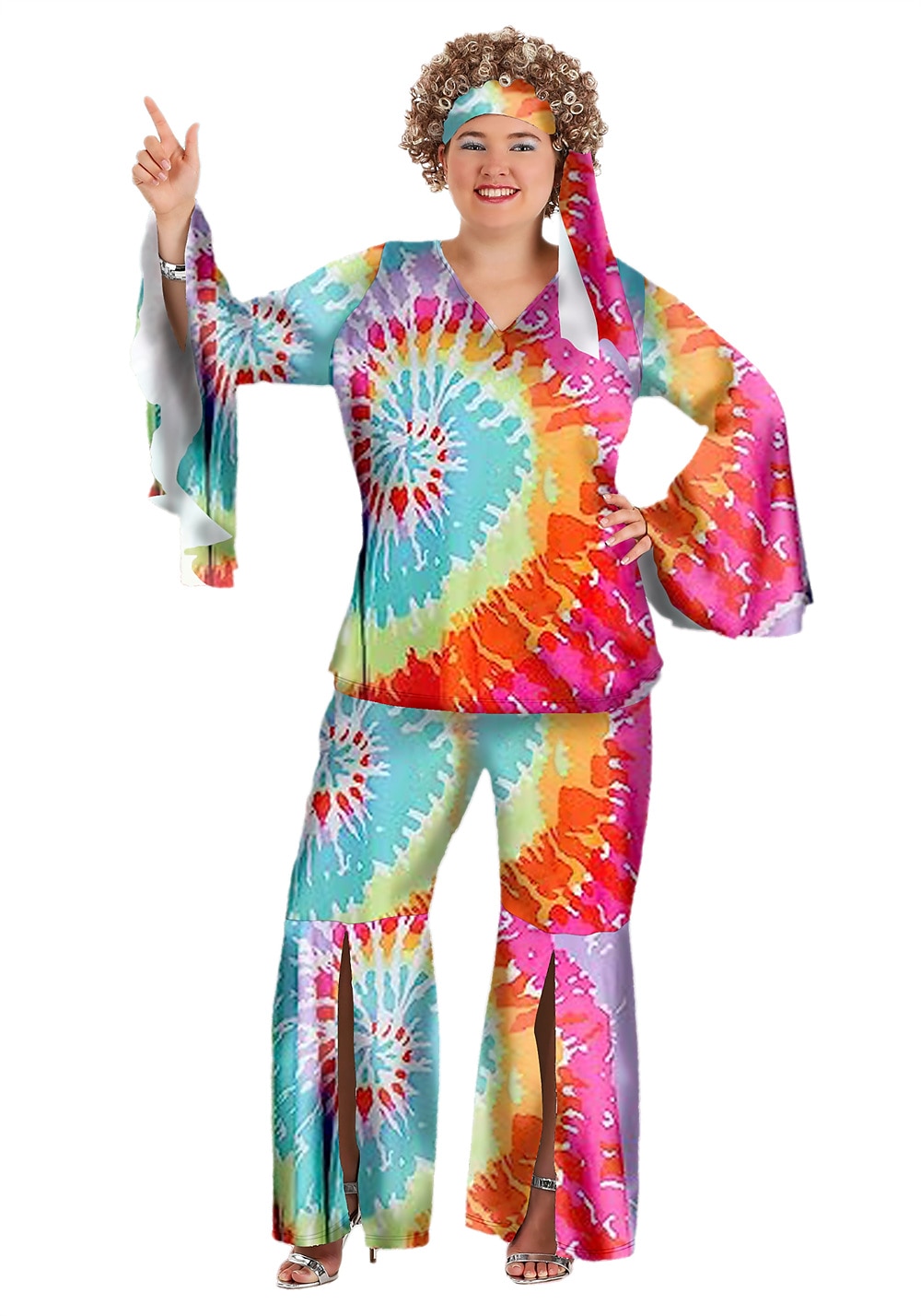 60. léta Hippie 70. léta Halenka / košile Úbory Čelenka Větší velikosti Rukávový manžetový rukáv Hippie Disko Dámské předvečer Všech svatých Karneval Plesová maškaráda Večírek Pride Parade Měsíc 2025 - $26.99 –P3