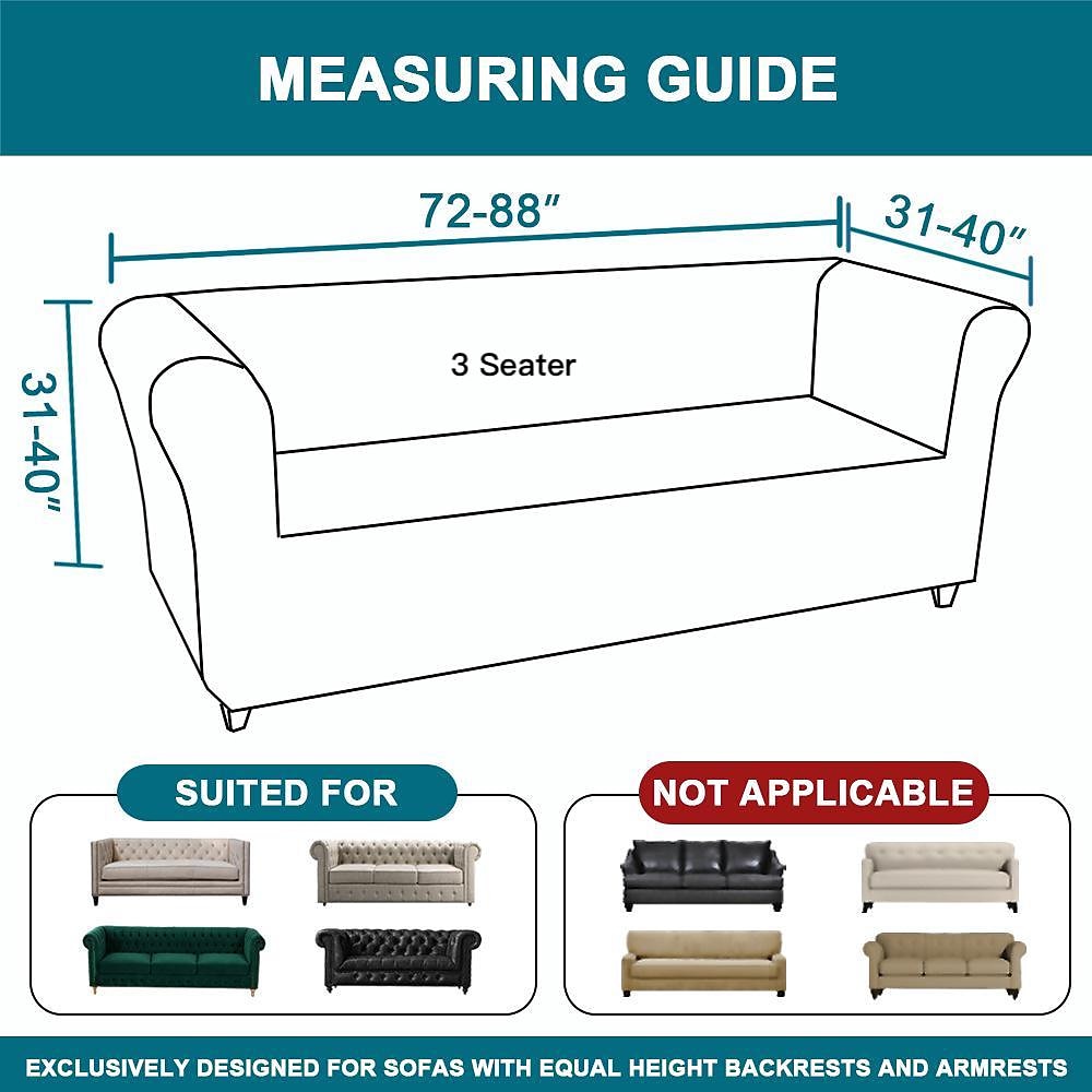 Stretch-Sofabezug im Chesterfield-Stil, Sofabezug für Wohnzimmer, weicher, rutschfester Sofabezug, Möbelschutz für Hunde 2025 - $51.99 –P3