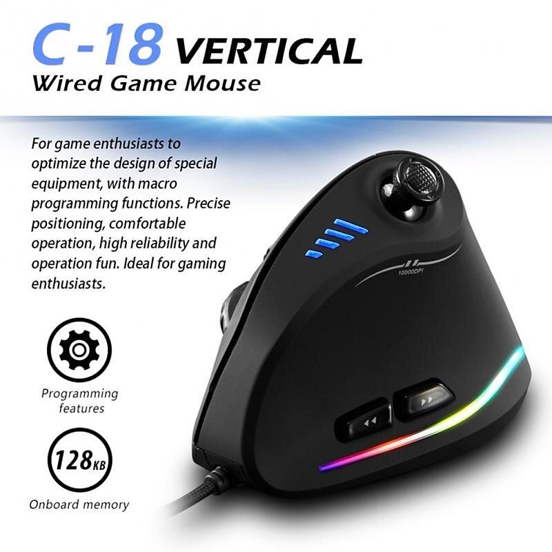 Gaming Mouse Programmable 11 Buttons USB Wired RGB Optical Remote Ergonomic Mouse Gamer Mice For PUBG LOL 2025 - $43.99 –P10