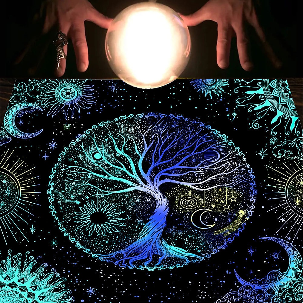 Скатерть Таро для игры, алтарная ткань, колдовство, астрологический декор, блокнот для карт оракула, коврик для таро, декор ведьмака, сувениры для вечеринок, декор для подарков на вечеринку, 2026 - $16.99 –P4