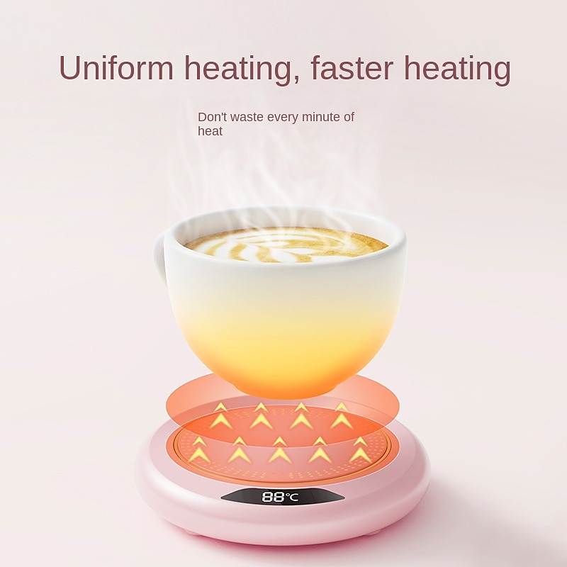 Mini Portable USB Cup Warmer, 3 Gear Coffee Mug Heating Coaster, Smart  Thermostatic Hot Plate Milk Tea Water Heating Pad Heater