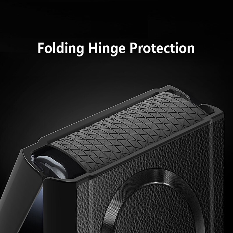 Чехол для телефона для Samsung Galaxy Z Flip 5 с MagSafe с защитной пленкой против царапин поддержка беспроводной зарядки ретро TPU ПК PU кожа 2025 - $32.99 –P4