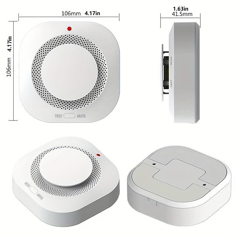 Tuya Smart Life WiFi Function Family Parlor Child Room Home Kitchen Smoke Detector PIR Sound Alarm Sensor Shop Fire Inspection 2025 - $19.99 –P3