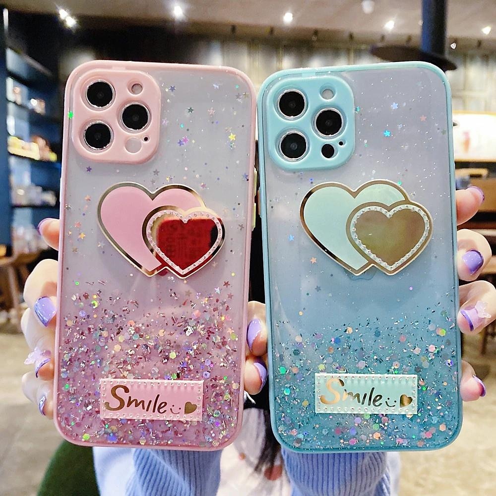 Shockproof Cute Heart TPU Case Cover For iPhone 15 14 13 12 11 Pro Max XS  XR 87+