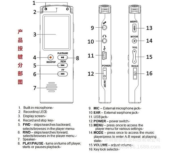 2025年 高品質 8 グラム/16 グラム/32 グラム充電式ボイスレコーダーデジタルオーディオレコーダーボイスレコーダー mp3 プレーヤー録音ペン コレクション – $31.99 –P7
