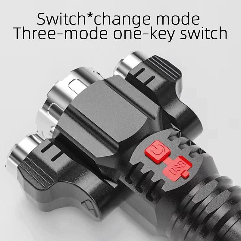 2025年 超高輝度 LED 懐中電灯 usb 充電式戦術懐中電灯狩猟トーチ屋外緊急キャンプサーチライト コレクション – $23.99 –P15
