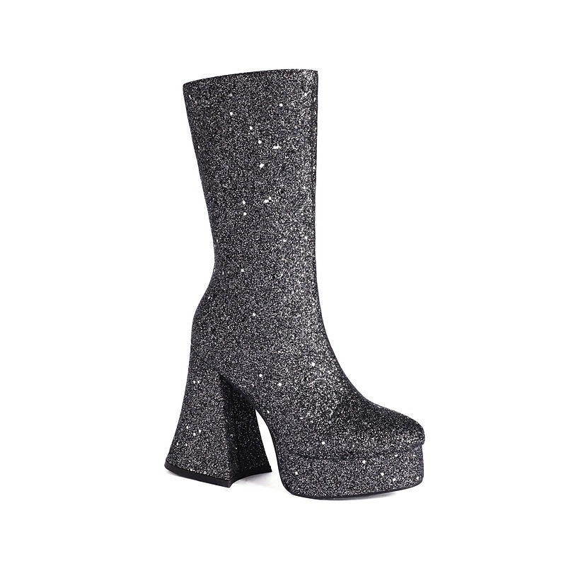 Retro Vintage 1970s Shiny Metallic Shoes Gogo Boots Abba Costume Disco Women's Carnival Party Club Pride Parade Adults' Shoes Spring Fall 2025 - $92.99 –P17