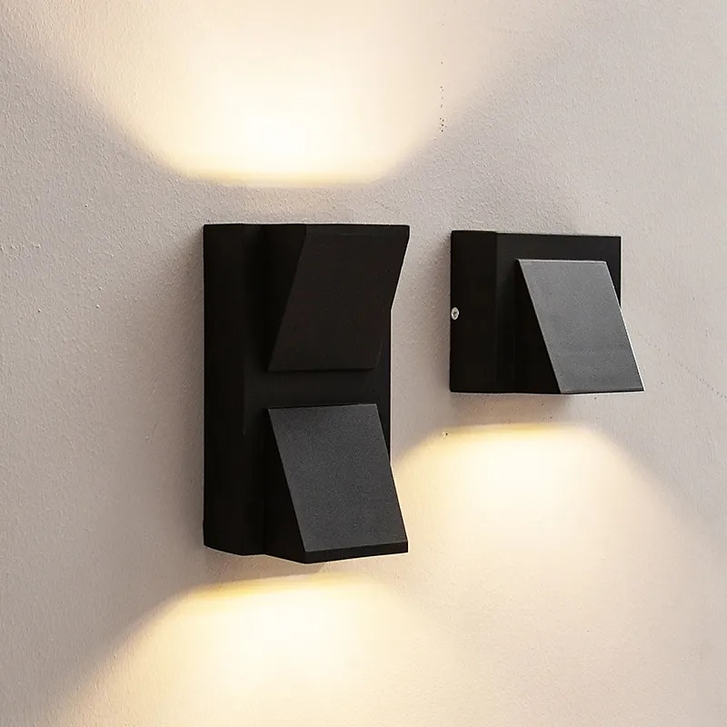 مصباح جداري LED خارجي 2 وات 4 وات لأعلى/لأسفل إضاءة داخلية 1/2 رأس منحني مقاوم للماء IP65 مصباح جداري لغرفة النوم الحديثة ضوء أبيض دافئ/أبيض AC90-264V 2025 - $10.49 –P10