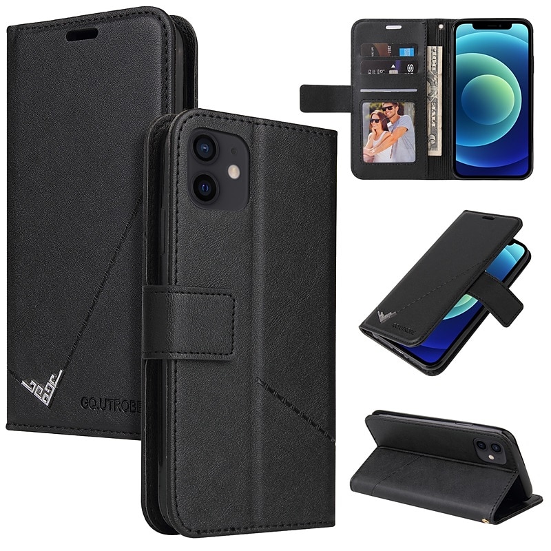 telefon Carcasă Pro iPhone 15 14 Pro Max Plus Pouzdro na peněženku Flip Cover se stojánkem Ochrana celého těla Slot pro kartu Pevná barva TPU PU kůže 2025 - $13.99 –P2