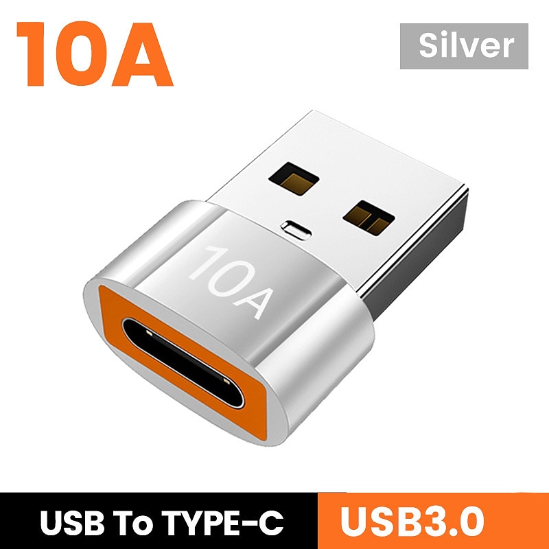3PCS Olaf 10A OTG USB 3.0 To Type C Adapter TypeC Female to USB Male Converter Fast Charging Data Transfer For Macbook Xiaomi Samsung 2025 - $12.99 –P8