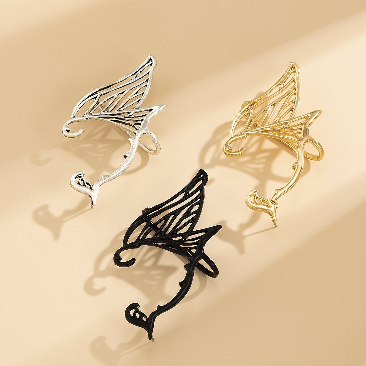 Elf Halloween Ear Cuffs punkowy gotyk Ubrać się Dla dorosłych Damskie Halloween Karnawał Mardi Gras Łatwe kostiumy na Halloween Wystroić 2025 - $10.49 –P2