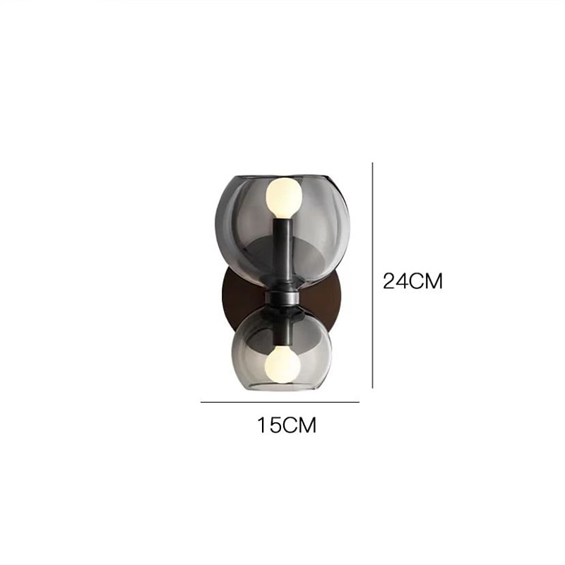 Lightinthebox lampada da parete a led vetro bianco caldo 24 cm moderna lampada da parete a led sfondo soggiorno camera da letto comodino applique da parete per interni illuminazione sconce 1 pz del 2025 a $165.99 –P5