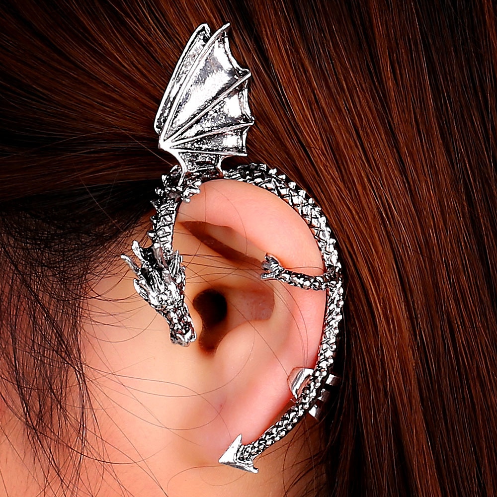 Drage Alv Halloween rekvisitter Tilbehør Ear Cuffs Voksne Dame Punk gotisk Halloween Karneval Mardi Gras Enkelt karnevalskostyme 2025 - $10.49 –P1