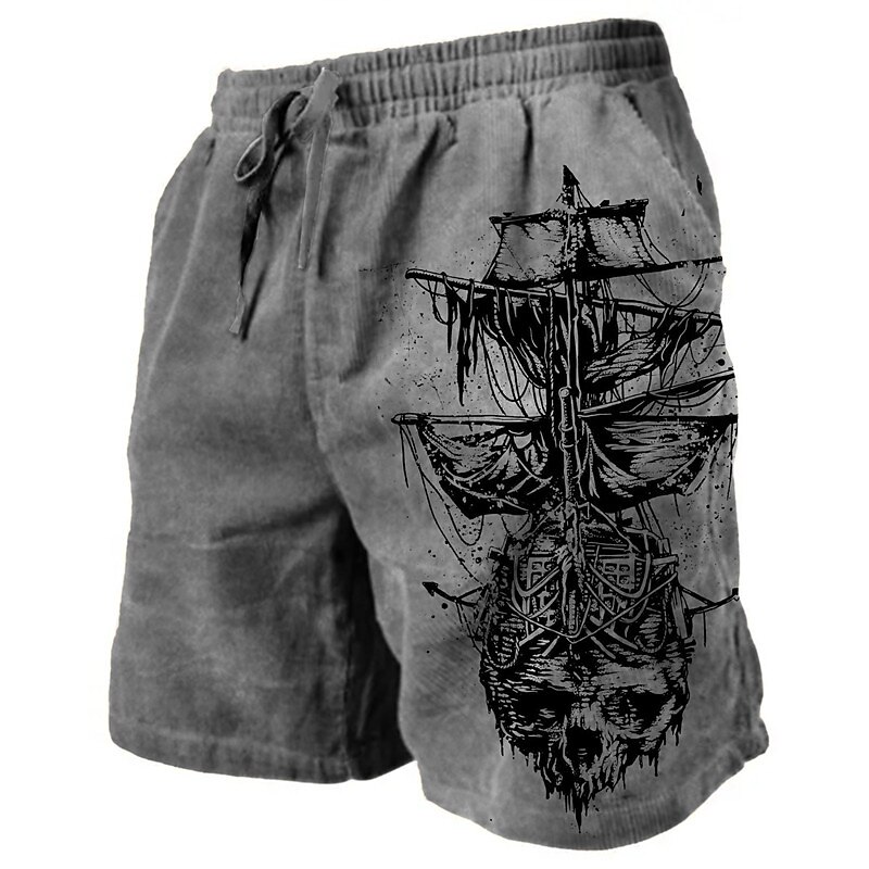 Homens Estampas Abstratas Veleiro Shorts de moletom Shorts de praia Shorts Terry Cintura Média Casual Roupa Esportiva Diário Feriado Streetwear Com Cordão Cintura elástica Impressão 3D Designer Roupa de 2025 por $19.99 –P5