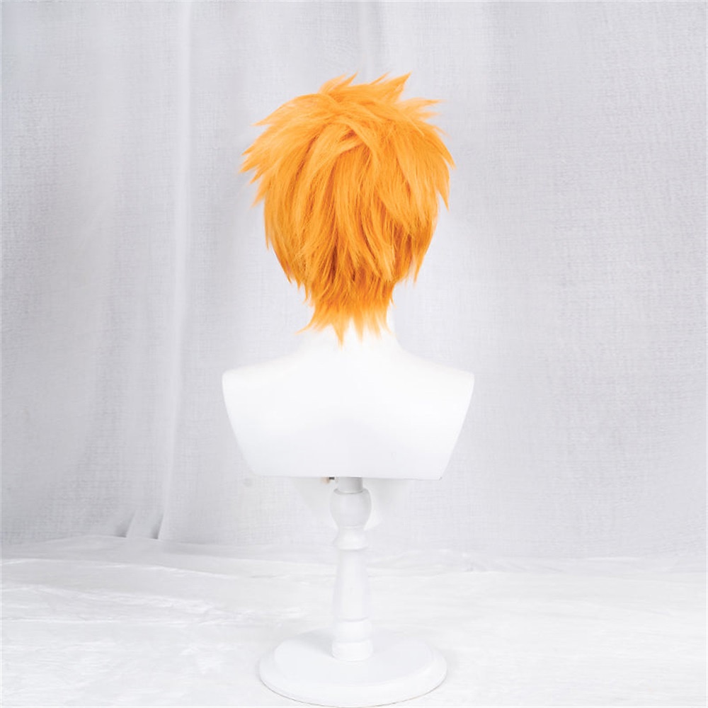 anime bleach cosplay kurosaki ichigo cosplay peruk kort orange cosplay party peruker halloween peruker 2025 - $20.99 –P2