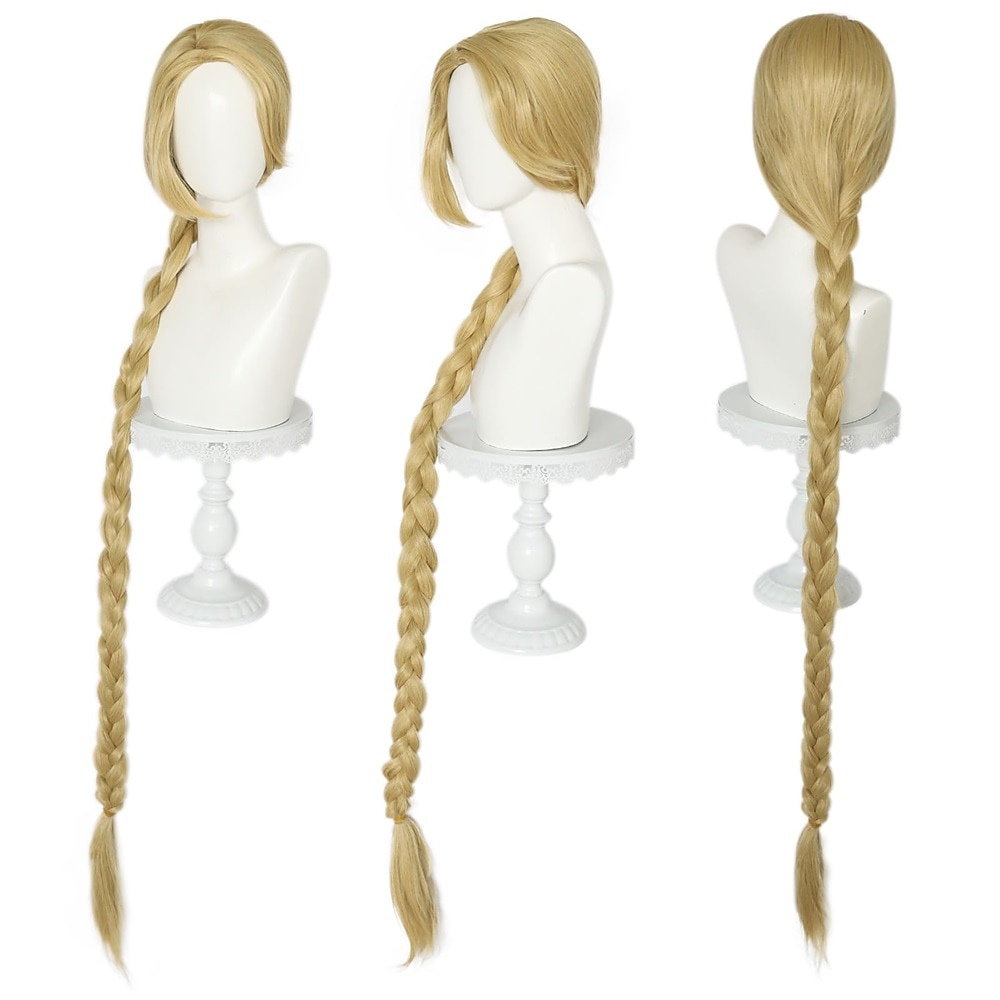 Parrucche Lunghe Bionde da 42 Pollici per Donne Adulte Parrucche Lunghe Dritte per Cosplay di Principessa Parrucche in Capelli Sintetici per Carnevale Peluca Verde per Festa di Natale di Ragazze del 2025 a $23.99 –P3