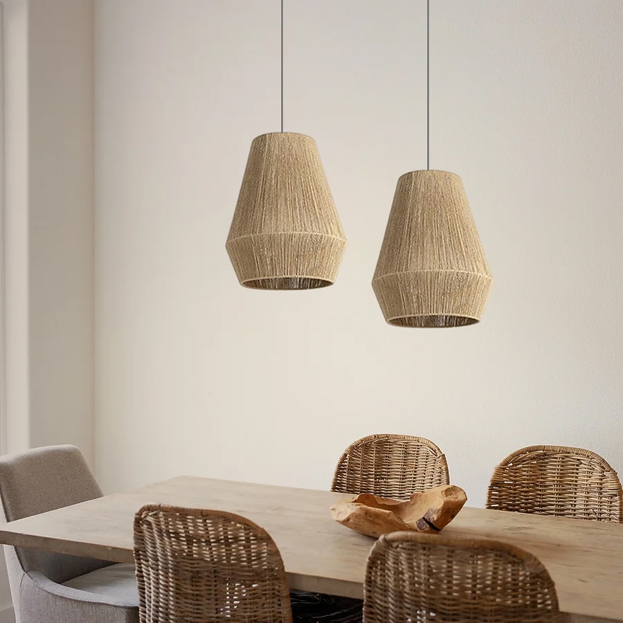 Traditionelle Bambus-Pendelleuchte, kreative handgefertigte Pendelleuchte,  30/40/50 cm, Retro-Bambus-Pendelleuchte, gewebte Hngelampe,  Korblampenschirm, Hngeleuchte fr Esstisch, Restaurant, 110240 2026 -  $249.99
