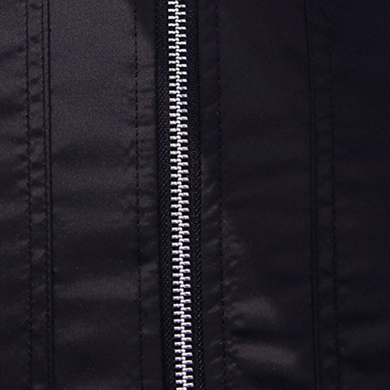 Herren Bomberjacke übergangsjacke Alltagskleidung Leicht Reißverschluss Sommer Frühling Einfach Streetwear Kragen Regulär Schwarz Rot Dunkelblau Grau Jacken 2025 - $23.99 –P11