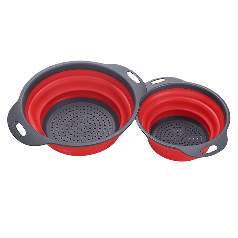 2pcs, panier de vidange pliable en silicone pour le camping et la cuisine en plein air - panier de lavage portable pour fruits et légumes - design réutilisable et créatif de 2025 ? $13.99 –P11