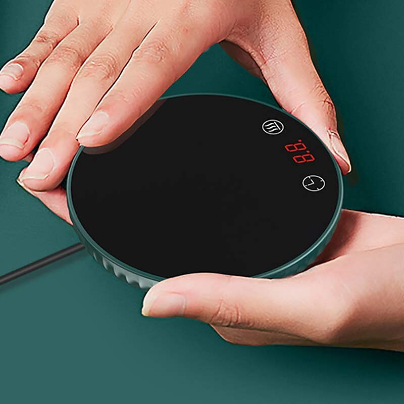 Dessous de verre à température constante affichage numérique coussin chauffant isolation de chauffage tapis de café thermostatique intelligent base de tasse de chaleur de 2025 ? $25.99 –P4