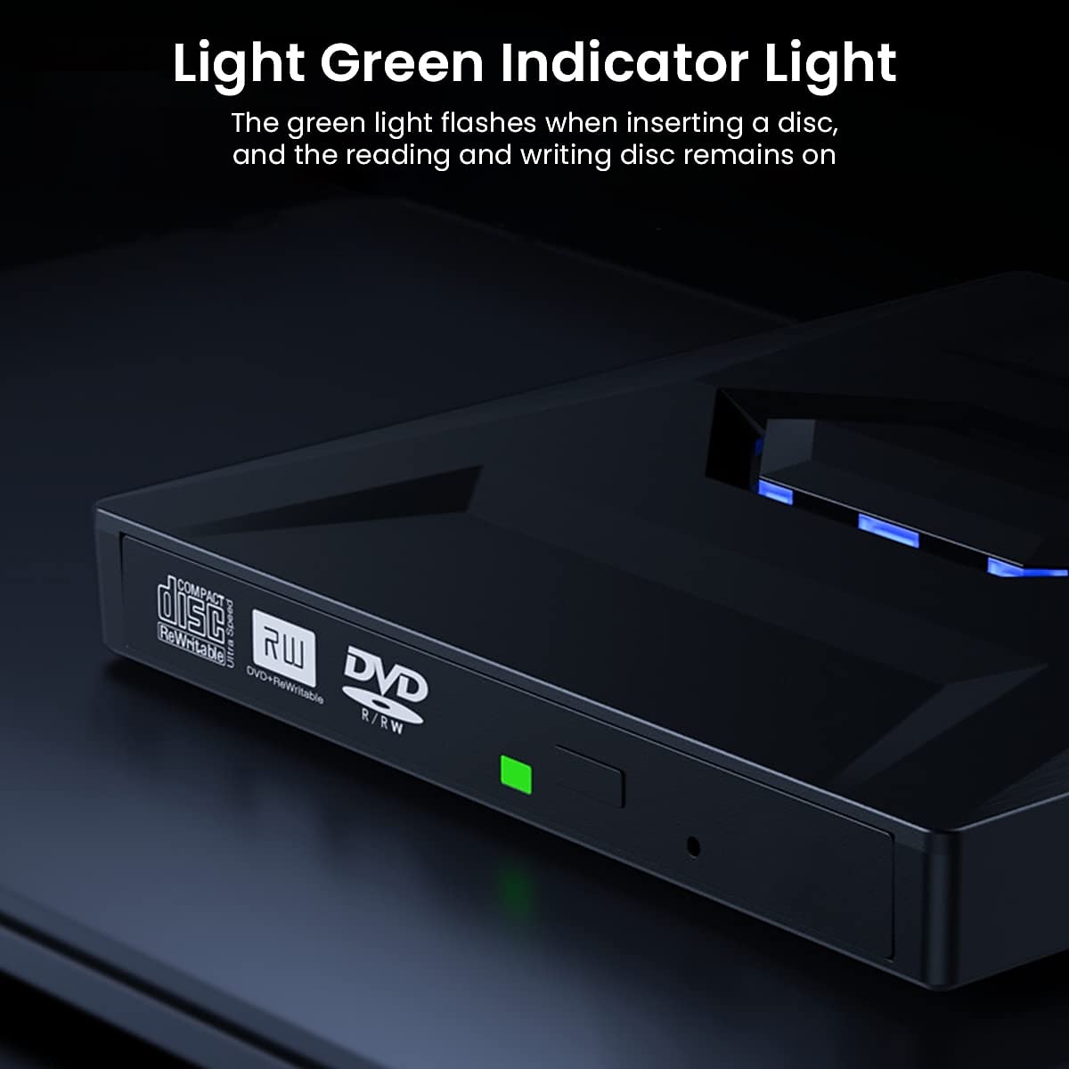 2025年 7 in 1 ポータブル USB 3.0 超薄型外部 DVD レコーダー ドライブ リーダー プレーヤー 光学ドライブ ラップトップ デスクトップ アクセサリー用  コレクション – $55.99 –P12