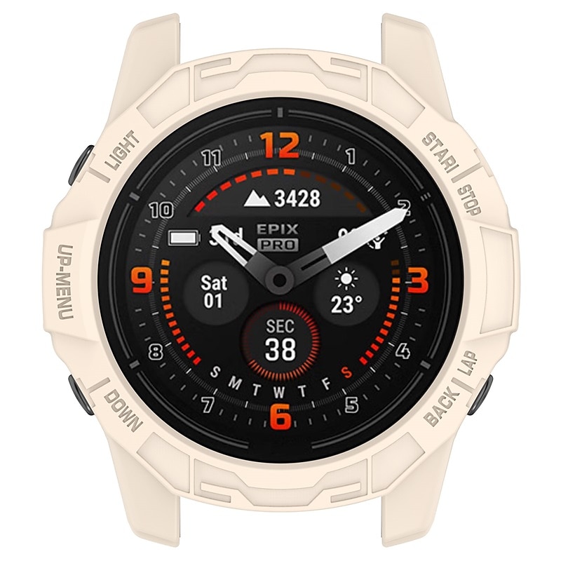 Caixa de relógio Compatível com Garmin Fenix 7 Pro / Fenix 7S Pro / Fenix 7X Pro / Epix Pro 51mm / Epix Pro 42mm Áspero Á Prova-de-Pó Cobertura Completa do Pára-choques TPU Assista Cobertura de 2025 por $12.99 –P11