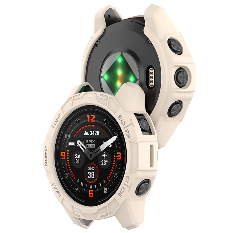Caixa de relógio Compatível com Garmin Fenix 7 Pro / Fenix 7S Pro / Fenix 7X Pro / Epix Pro 51mm / Epix Pro 42mm Áspero Á Prova-de-Pó Cobertura Completa do Pára-choques TPU Assista Cobertura de 2025 por $12.99 –P7