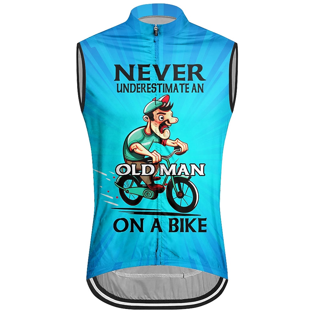 Per uomo Gilet da ciclismo Maglia da Ciclismo Grafico Lettere & Numeri Senza Maniche Bicicletta Gilet / Panciotto Maglia Top con 3 tasche posteriori Mountain Bike MTB Ciclismo su strada Asciugatura del 2026 a $26.99 –P3