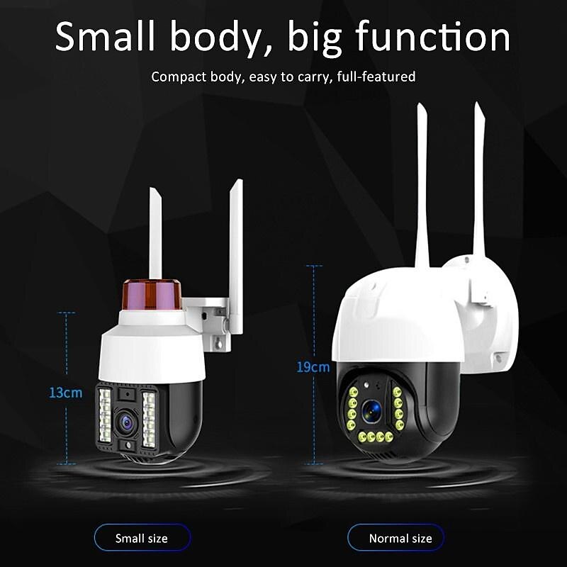 Wireless Speed Dome Security Camera Humanoid Tracking Sound and Light Alert Smart Full Color Night Vision Bilingual Intercom Outdoor PTZ IP Camera CCTV Security Surveillance Camera(720P/1080P) 2025 - $49.99 –P11