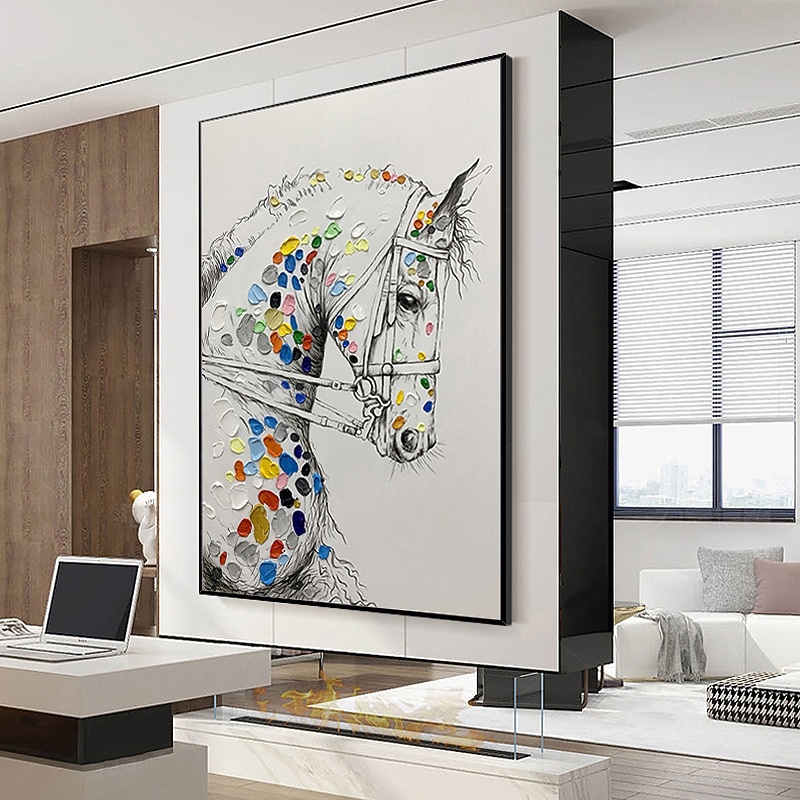 Mintura χειροποίητη ελαιογραφία σε καμβά διακόσμηση τοίχου μοντέρνα αφηρημένη εικόνα ζώων για διακόσμηση σπιτιού τυλιγμένη ζωγραφική χωρίς πλαίσιο 2026 - $94.99 –P2