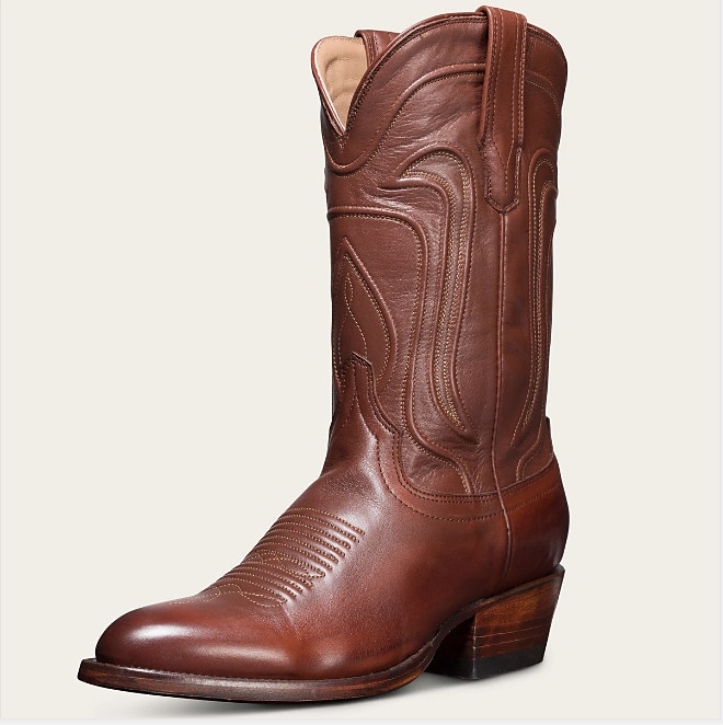 bottes de cowboy western en similicuir marron pour hommes avec broderie classique - bottes de rodéo durables et élégantes pour la campagne et l'extérieur de 2025 ? $69.99 –P6