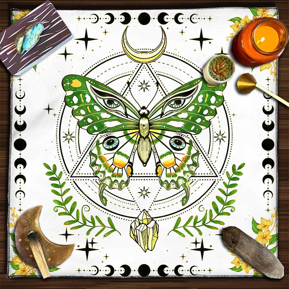 tarot asztalterítő játékhoz, oltárterítő, boszorkánysági asztrológia dekoráció orákulumkártya pad tarot szőnyeg witcher dekor, parti ajándékok, parti ajándék dekoráció, parti kellékek varázsművészeti 2026 - $9.49 –P12