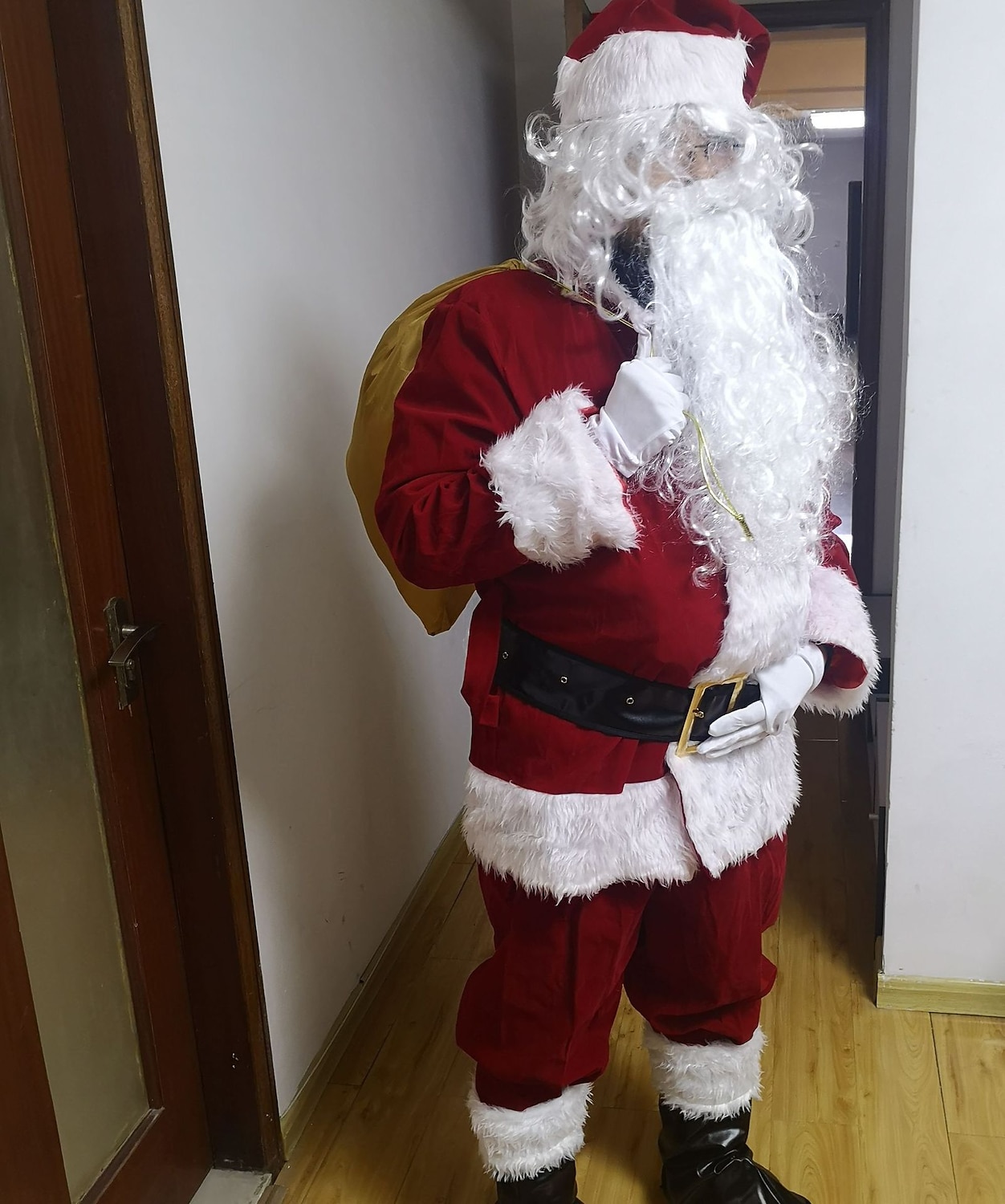 Strój Mikołaja Święty Mikołaj Bal maskowy Ubrania Świętego Mikołaja Dla dorosłych Męskie Święta Kostium cosplay Impreza Święta Bal maskowy Święta Łatwy kostium karnawałowy 2025 - $106.99 -P3
