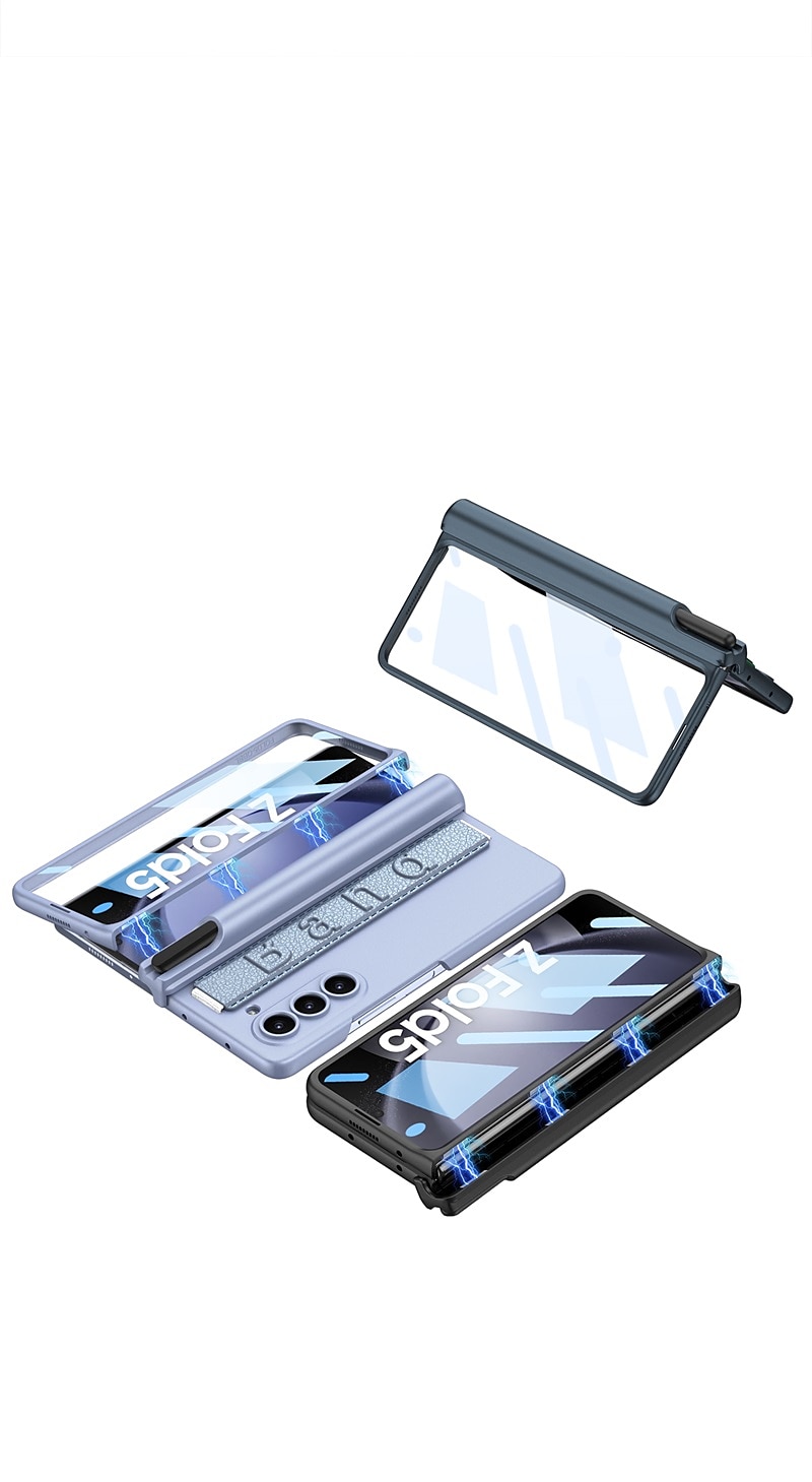 telefon Kılıf Na Samsung Galaxy Z Fold 5 Z Fold 4 Osłona tylna Pojemnik na ołówki Magnetyczne Ochrona całego ciała PC 2025 - $32.99 –P1