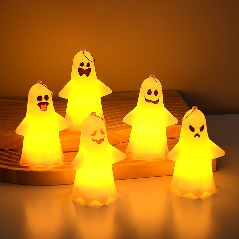 valaistu haamuriipus halloween led elektroninen kynttilä juhlarekvisiitta tunnelma koristelu halloween ornamentti 2025 - $4.99 –P6