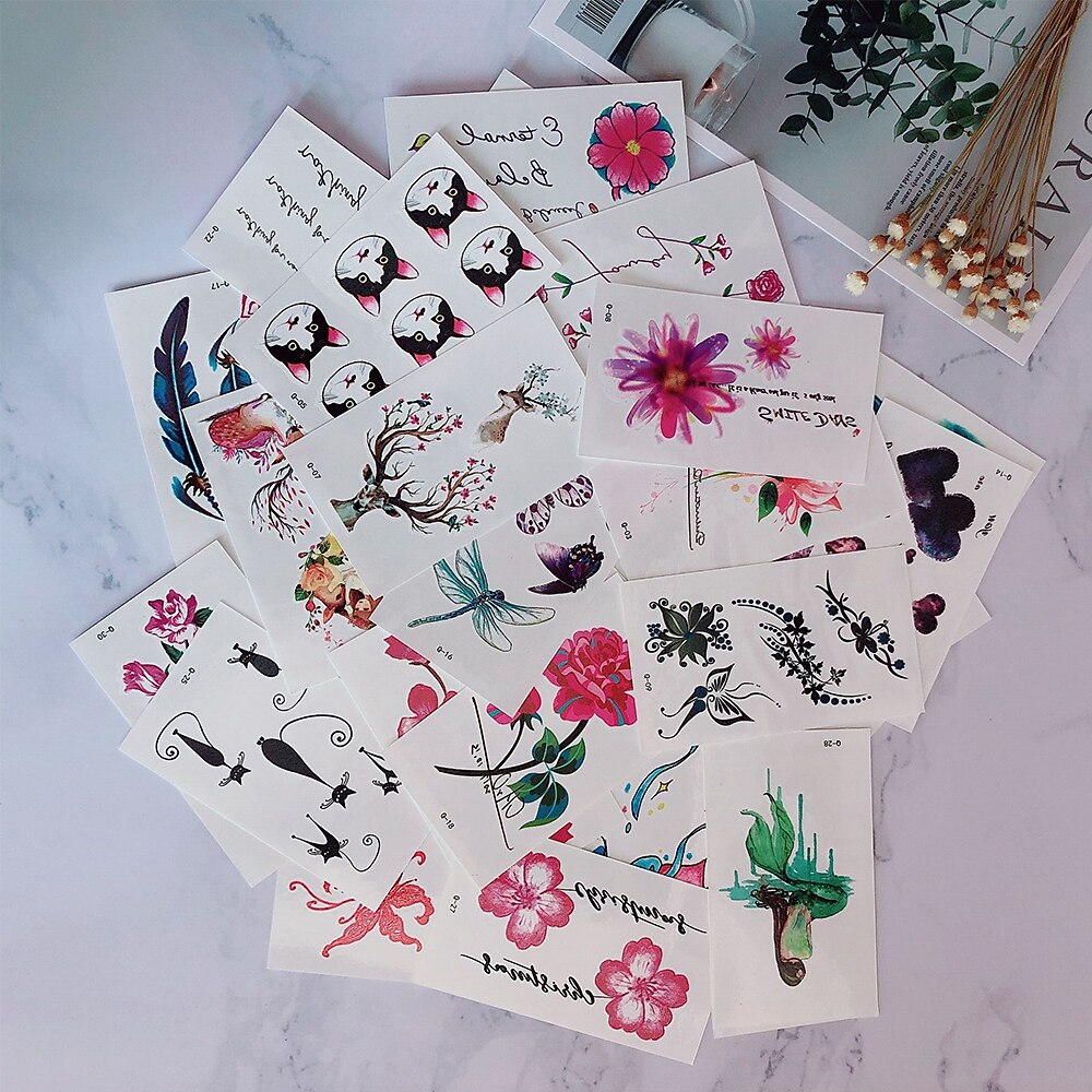 Tatouages Semi-* Crânes en Encre, Tatouages Temporaires, Tatouages Faux,  Résistants à l'Eau * de Tatouage *, image size:1000x1000