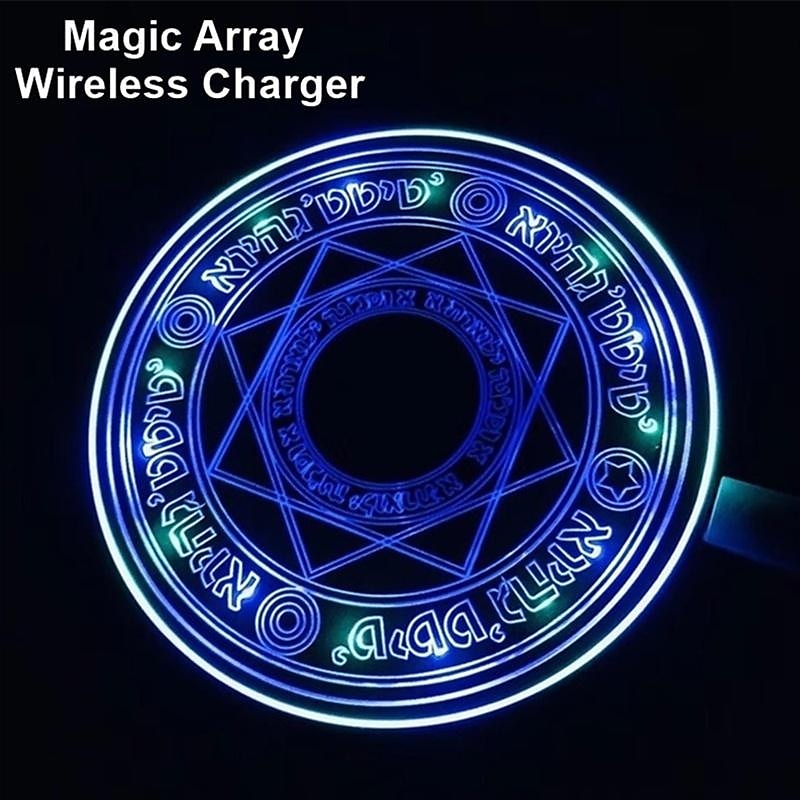 New Super Fast Charger 30W/20W/15W/10W Qi Wireless Fast Charger Glowing Magic Array Qi Wireless Charger Charging Pad for iPhone iPhone12 iphone 11 Samsung S20 Note20 Huawei Xiaomi 2025 - $15.99 –P5
